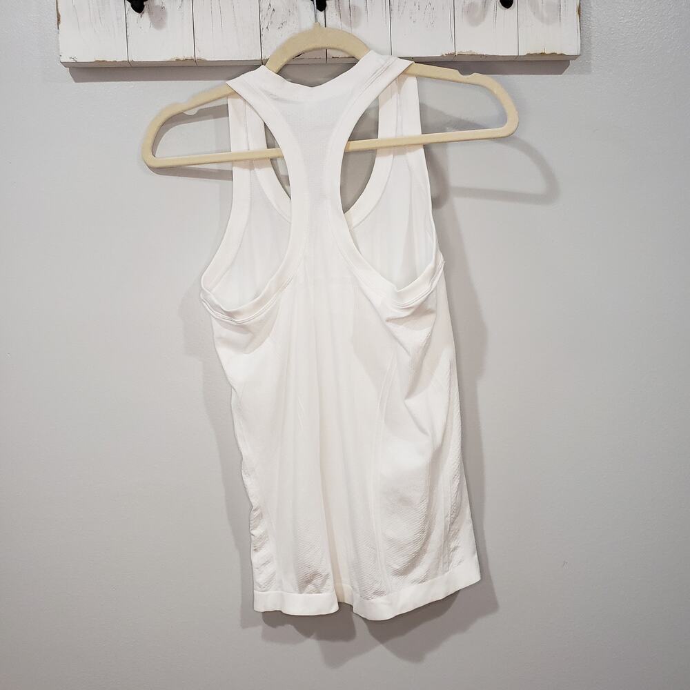 Athleta Momentum Seamless Tank Top White Racerback Athletic Size S - Picture 3 of 5